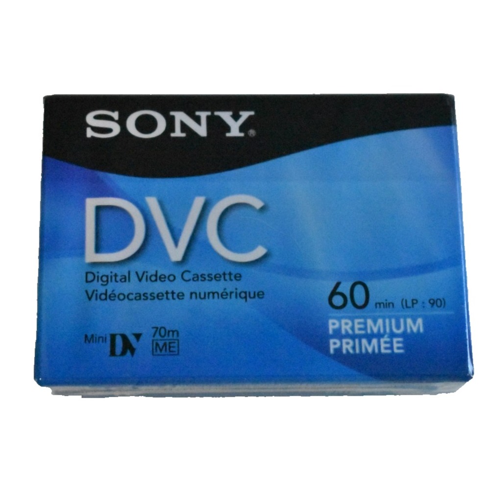 Sony DVC Digital Video Mini DV Premium Cassette Tape 60 Min LP-90 2 Pack